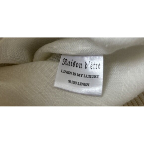 Raison D'etre Ladies White 100% Linen 1/2 Sleeve Hoodie Jacket with Zip Size M - Picture 8 of 8
